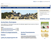 Tablet Screenshot of comune.alimena.pa.it
